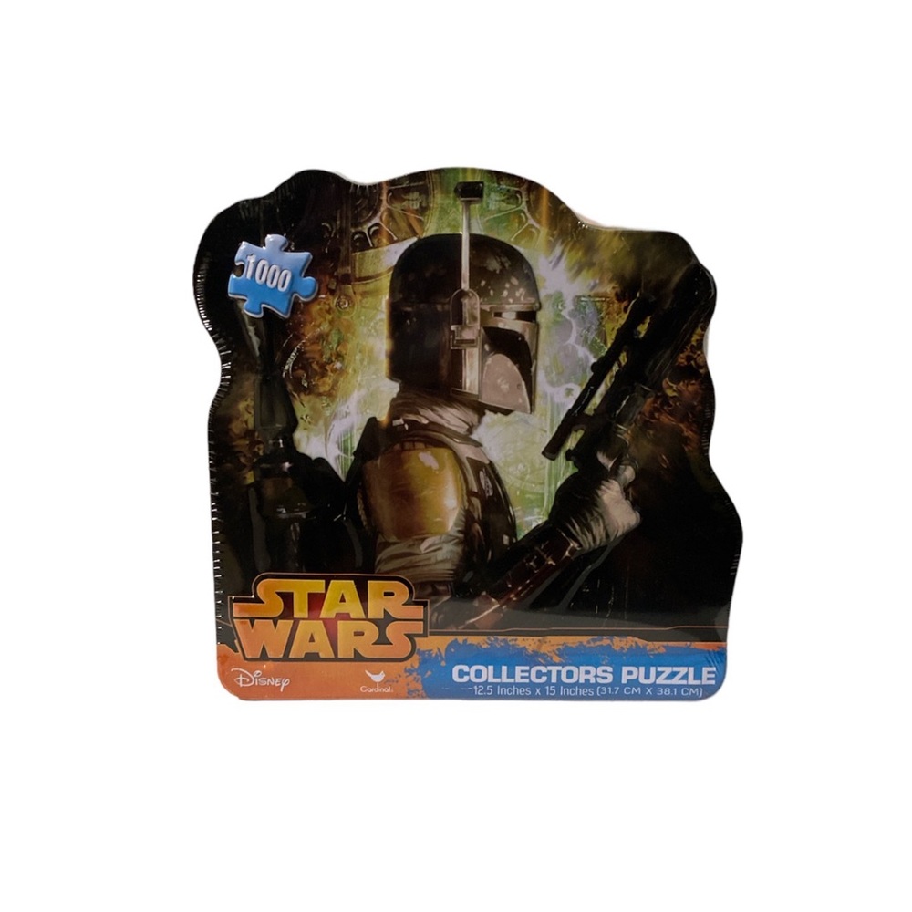 Star Wars Boba Fett Collector's Puzzle Tin Disney New 1000 Piece 12.5 in X 15in